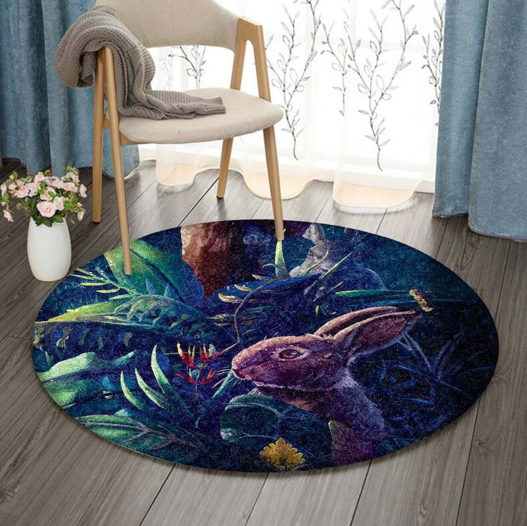 Rabbit Round Carpet