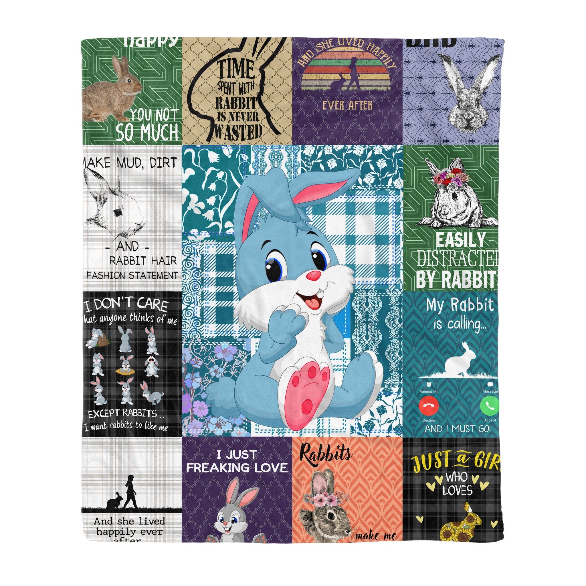 Rabbit Fleece Blanket