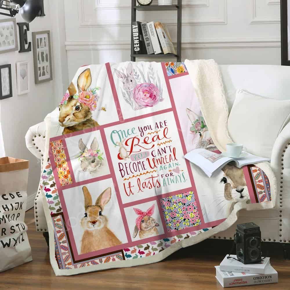 Rabbit Fleece Blanket