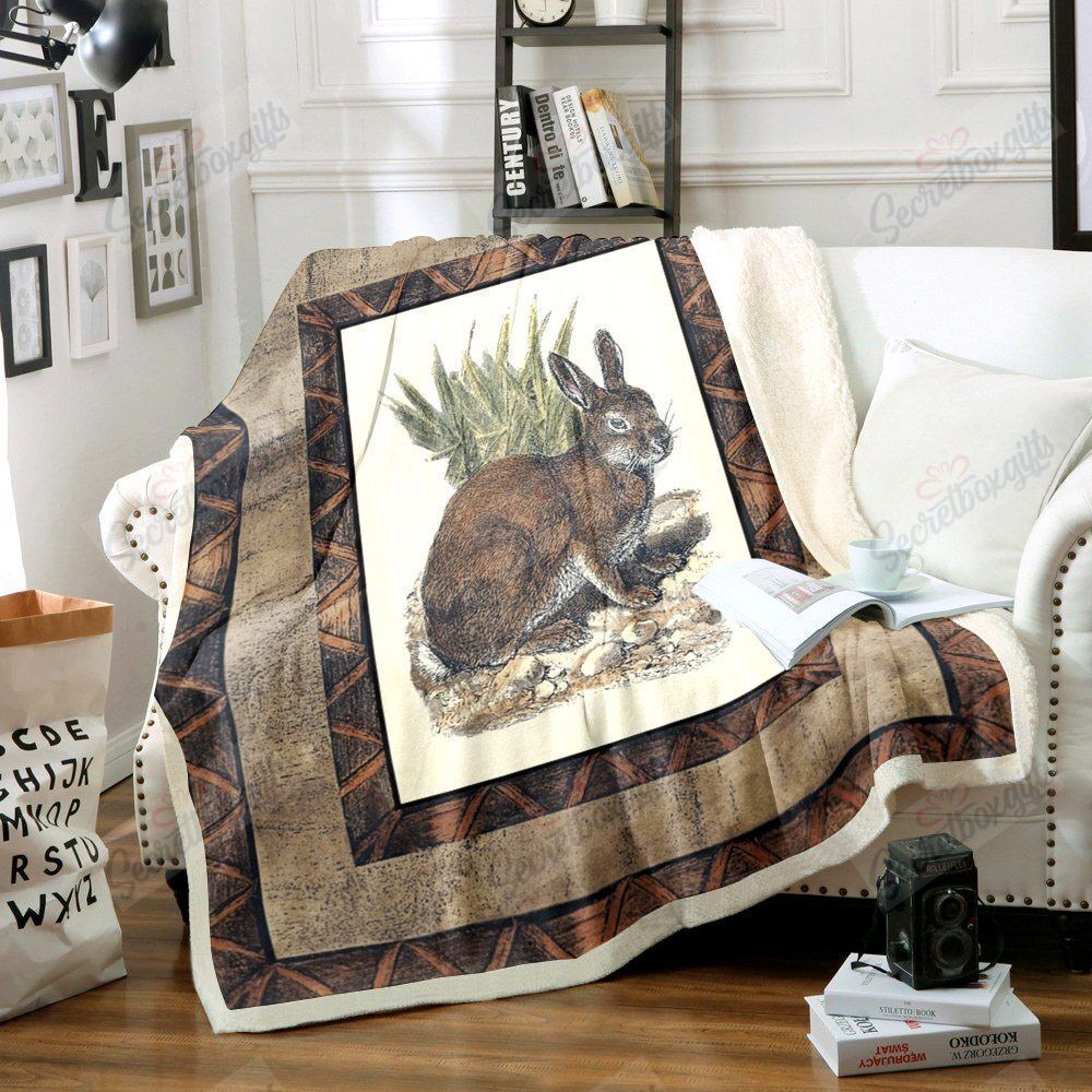 Rabbit Fleece Blanket