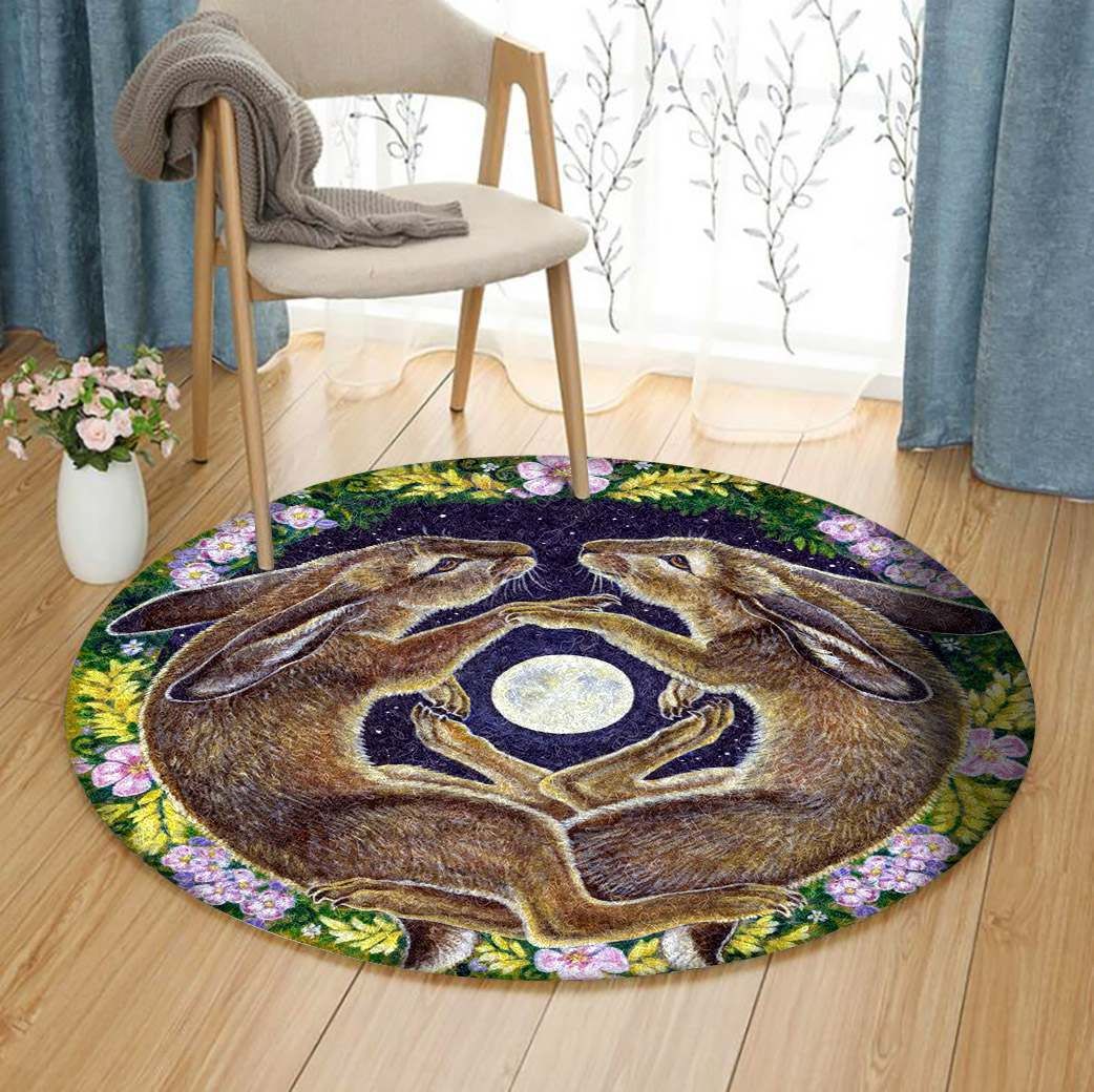Rabbit Round Carpet