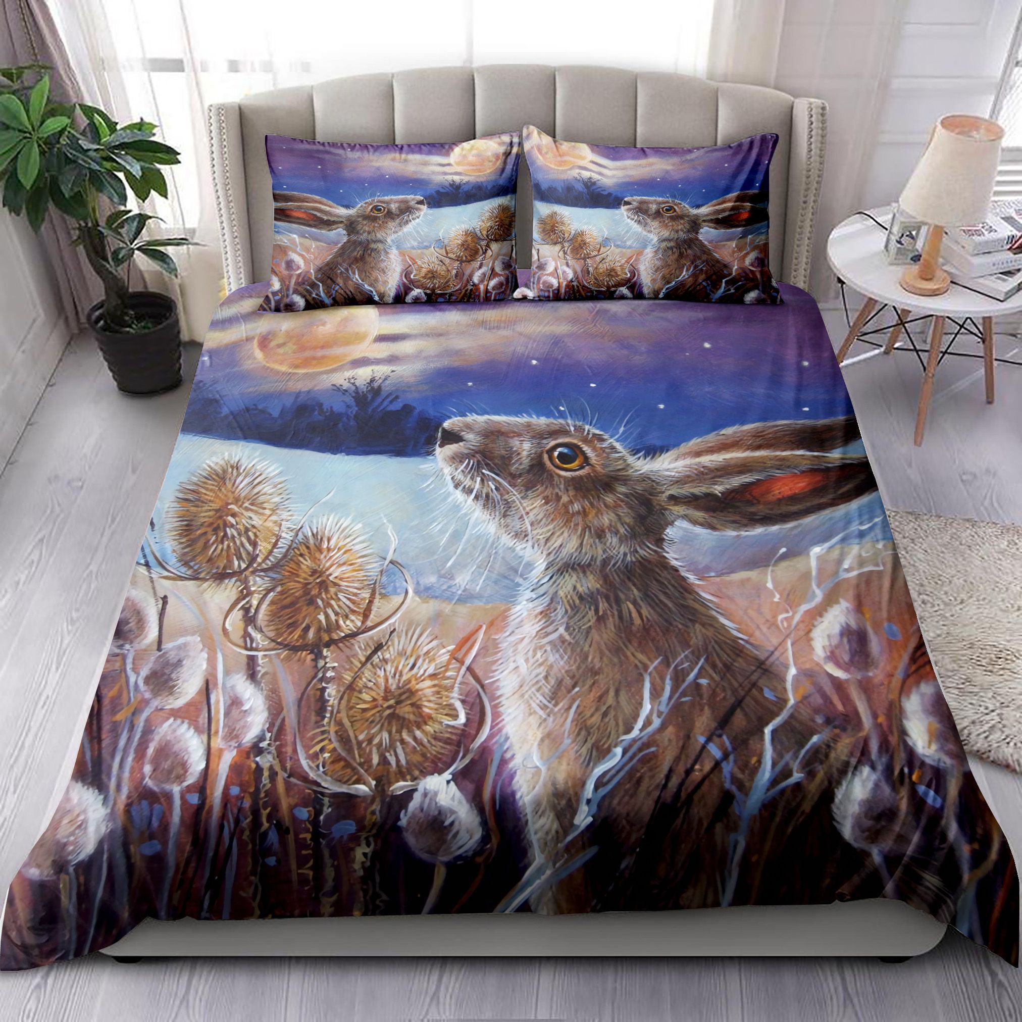 Rabbit Moonlight Bedding Set