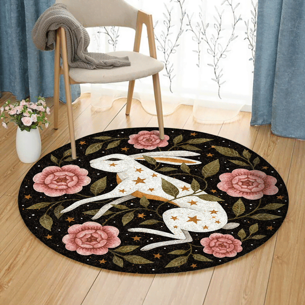 Rabbit Round Carpet