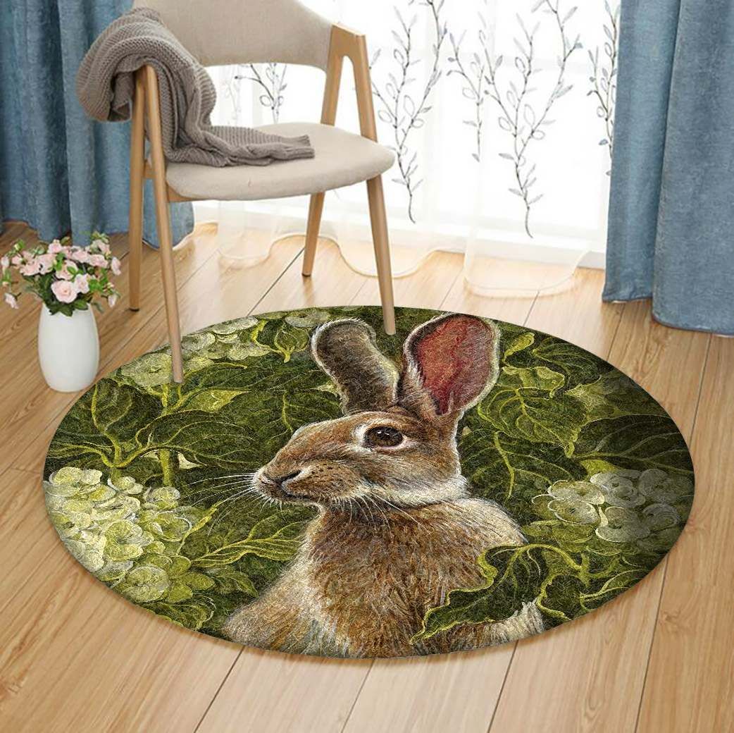 Rabbit Round Carpet