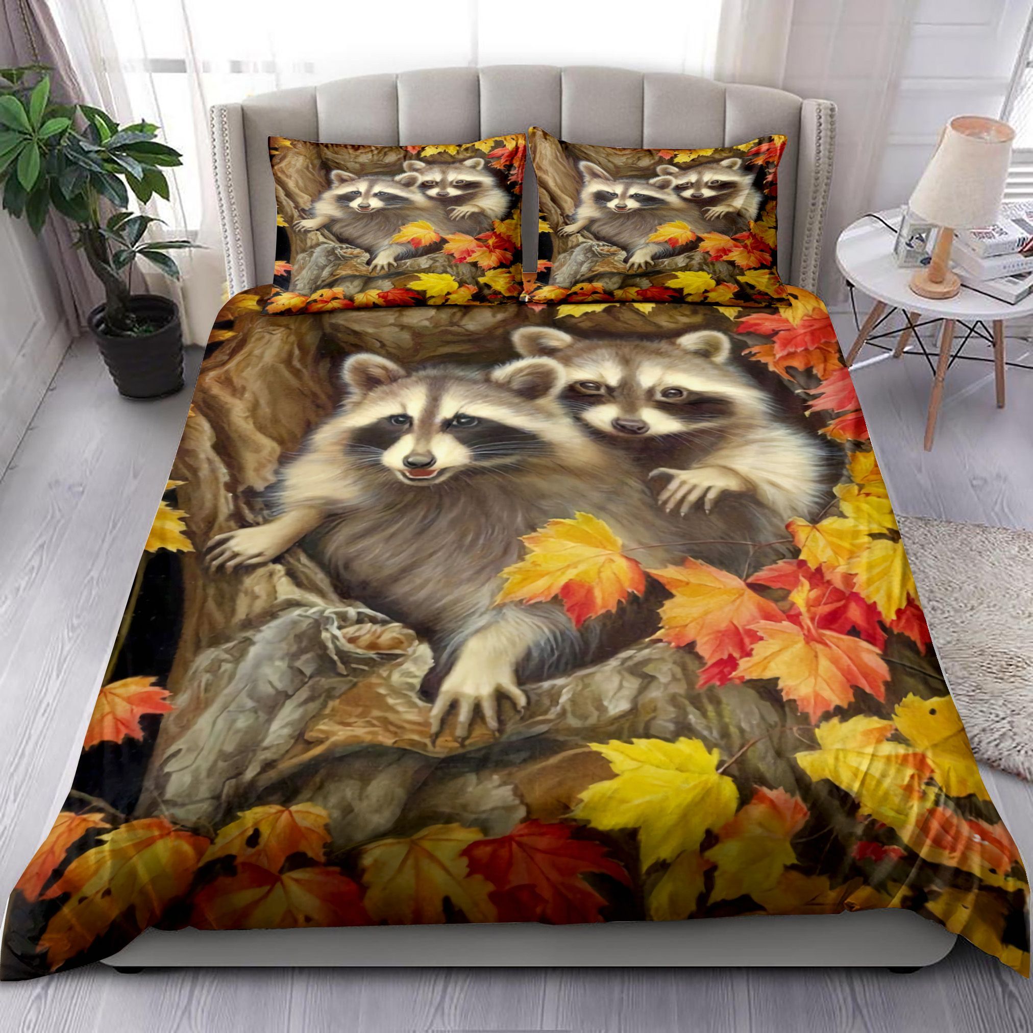 Raccoon Art Bedding Set