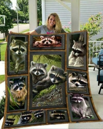Raccoon Beauty Raccoon 3d Sherpa Fleece Blanket