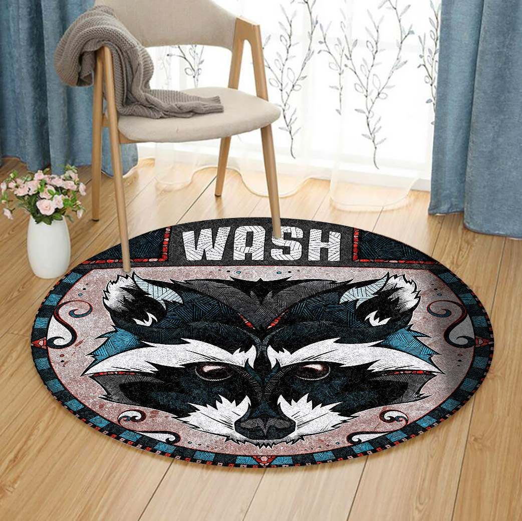 Raccoon Round Carpet