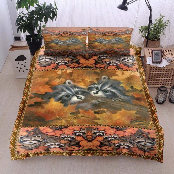 Raccoon Couple Bedding Set