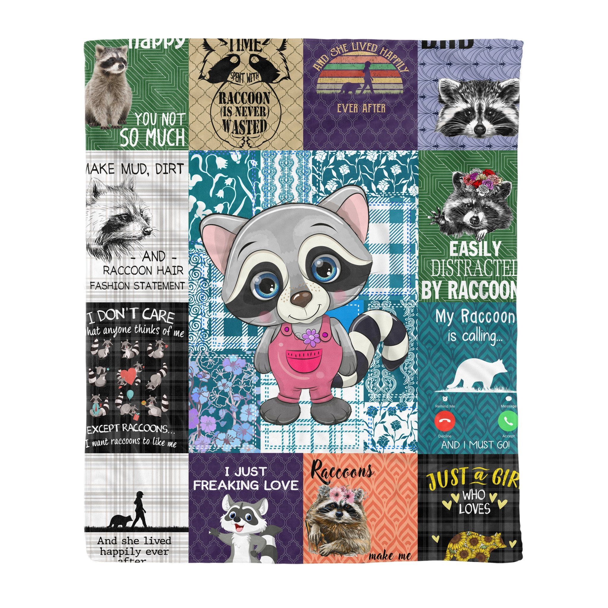 Raccoon Fleece Blanket