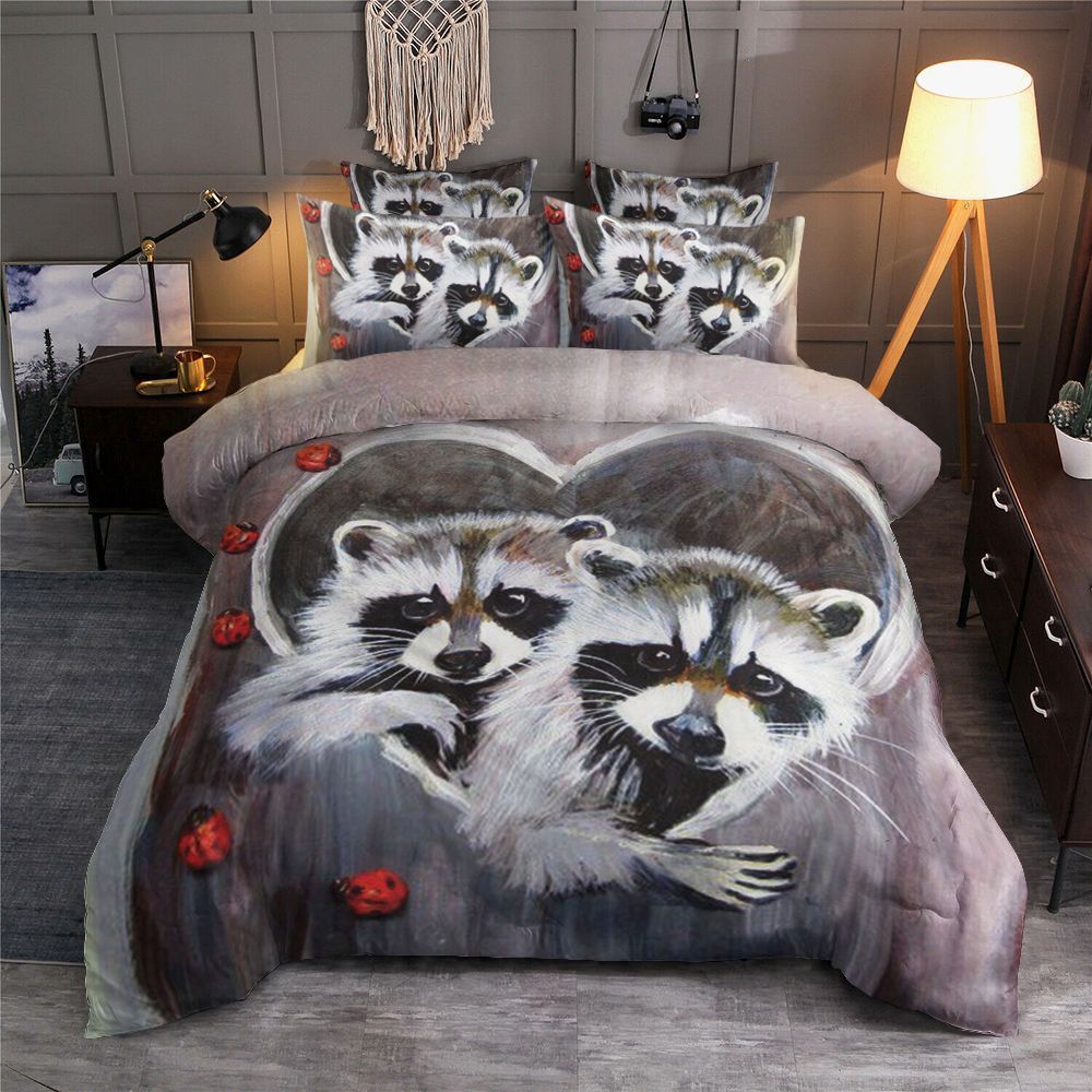 Raccoon Love Bedding Set