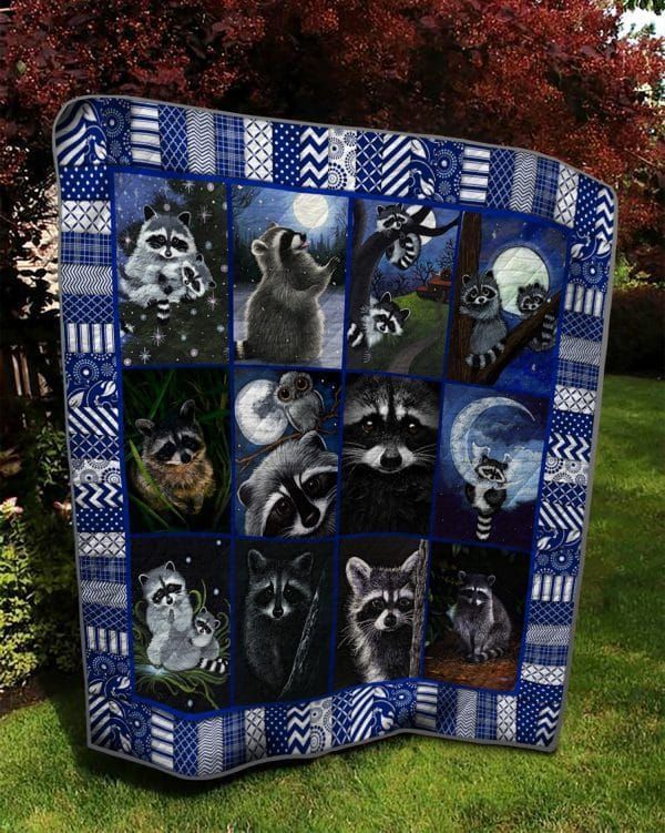 Raccoon Molly S Game GS-CL-DT0107 Quilt Blanket