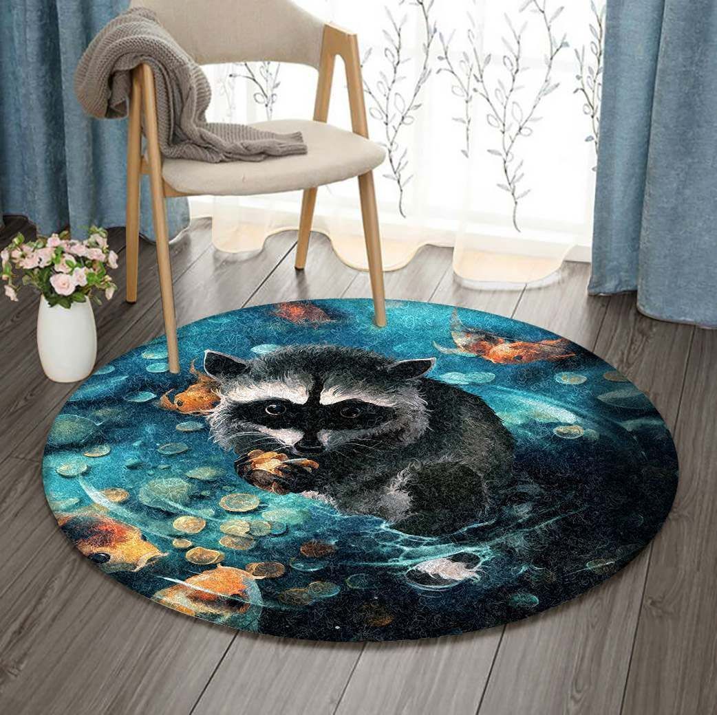 Racoon Round Carpet
