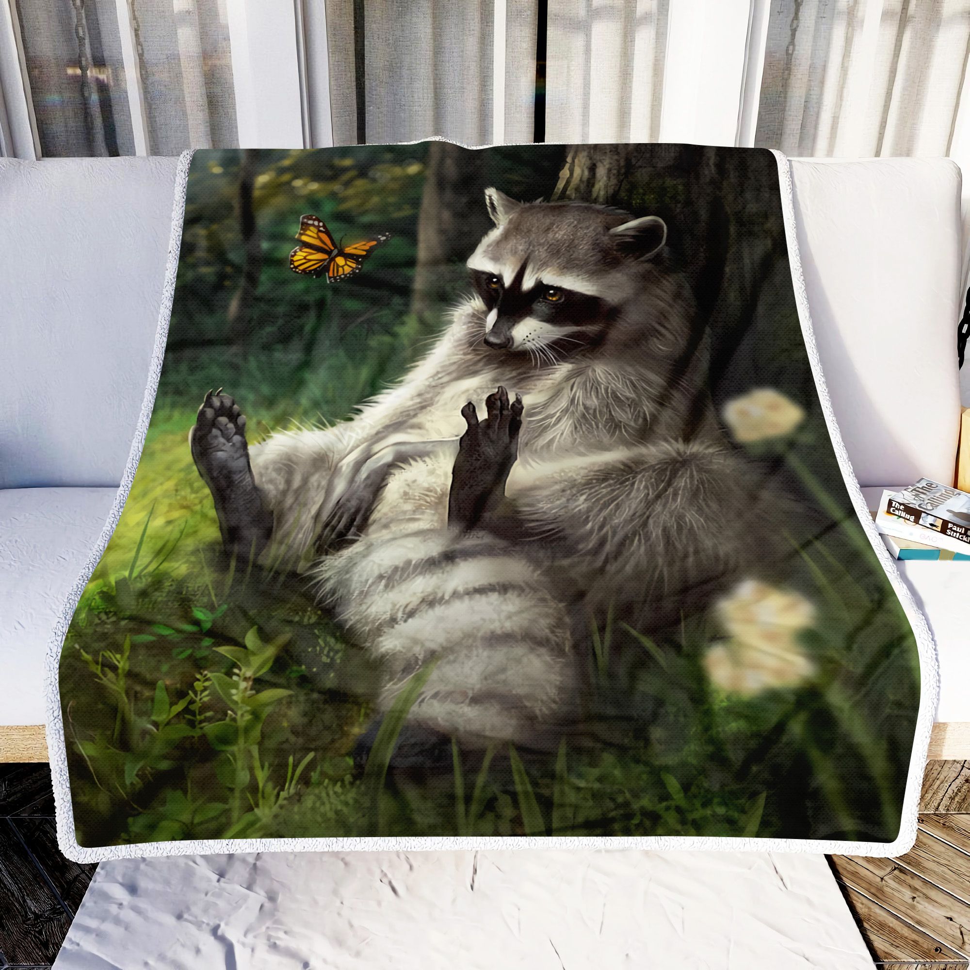 Racoon Fleece Blanket
