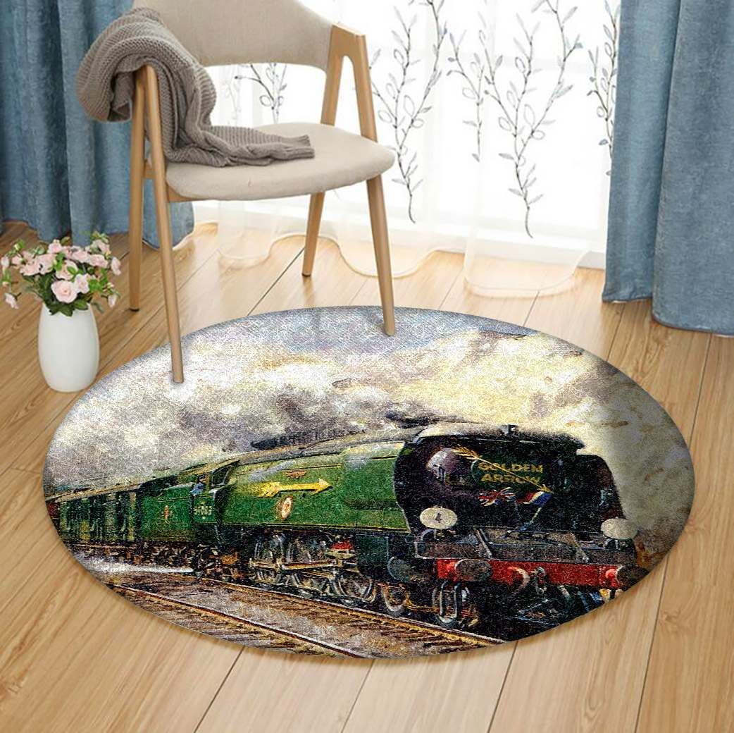 Railway Round Carpet