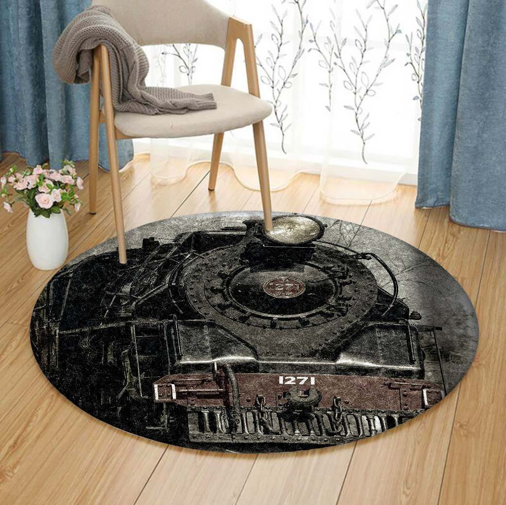 Railway Round Carpet