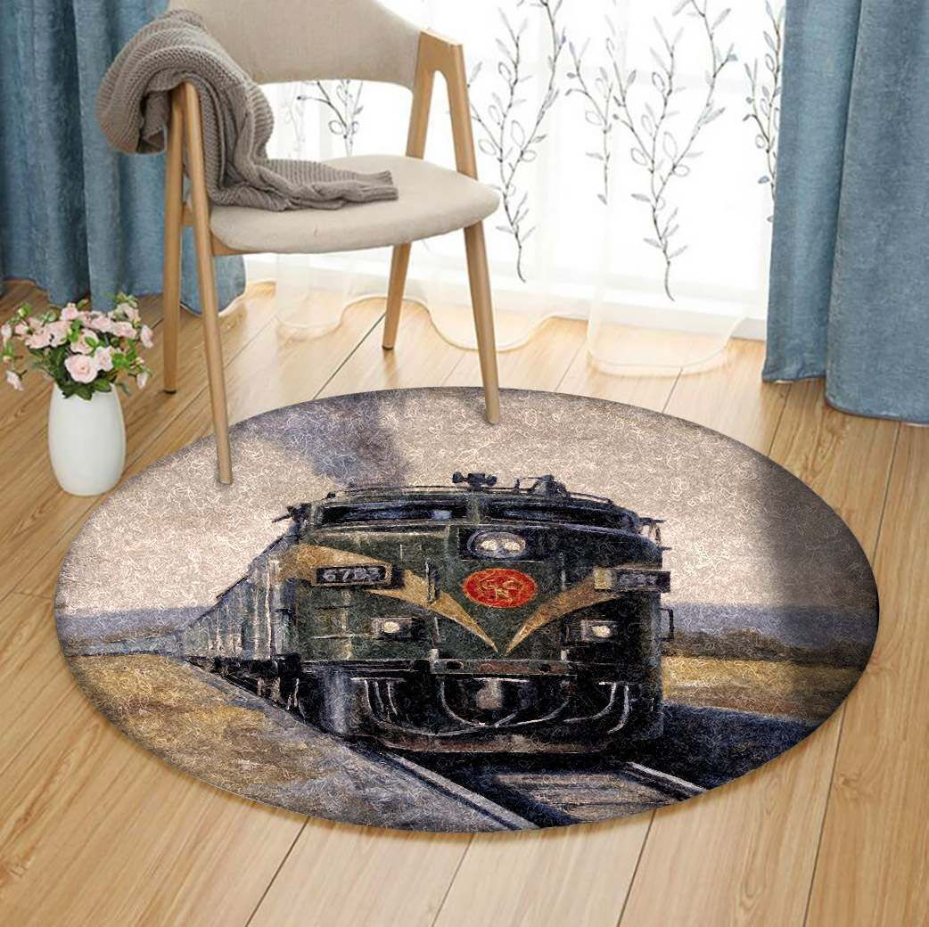 Railway Round Carpet