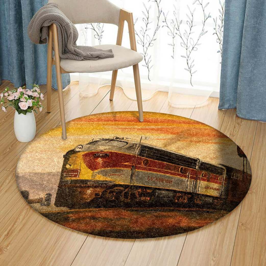 Railway Round Carpet