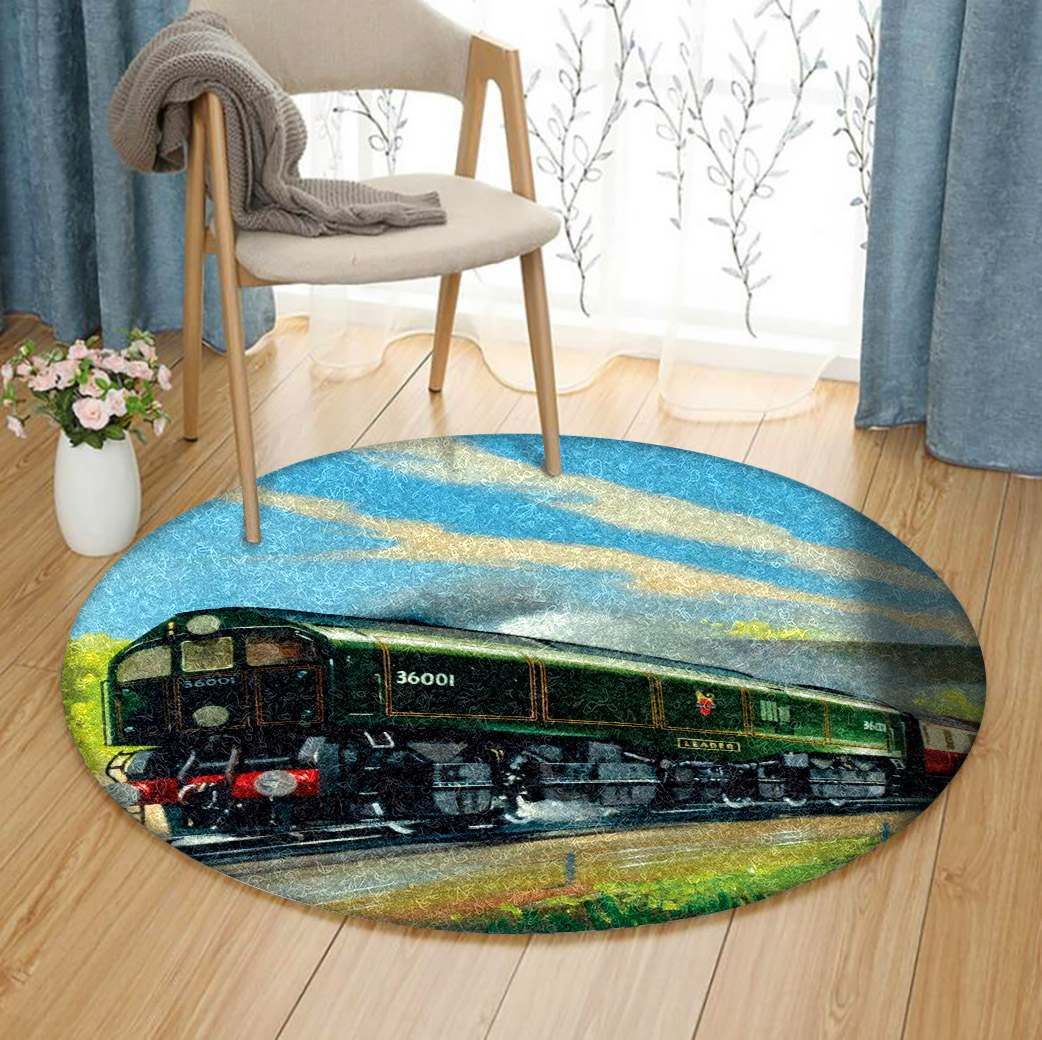 Railway Round Carpet