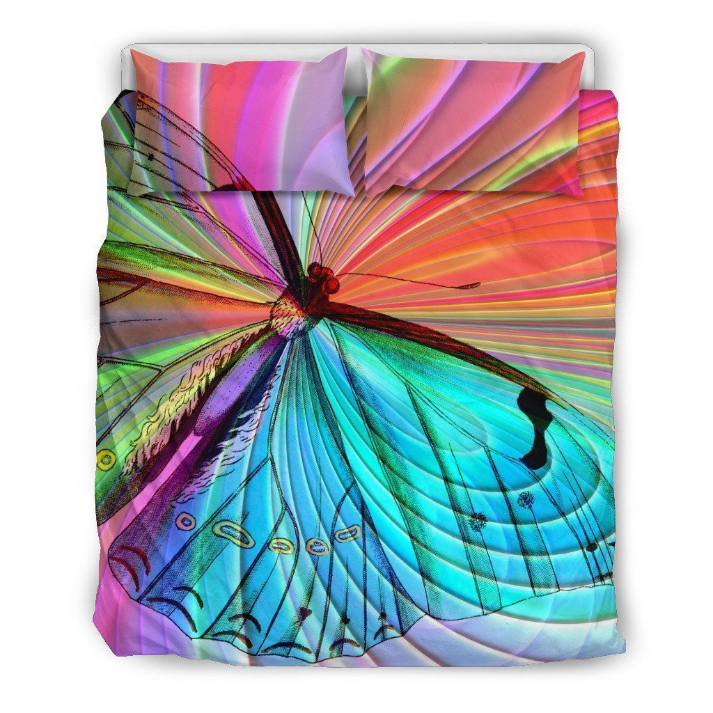 Rainbow Butterfly Bedding Set
