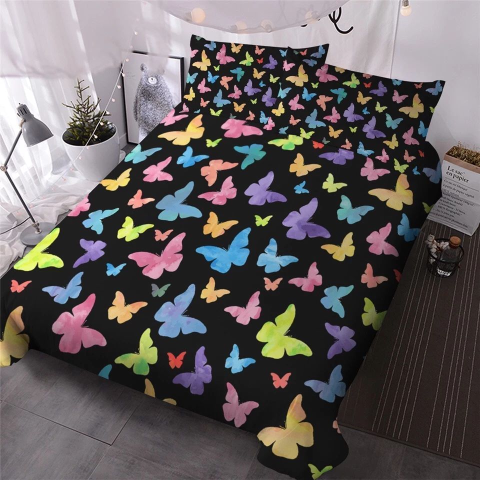 Rainbow Butterfly Bedding Set