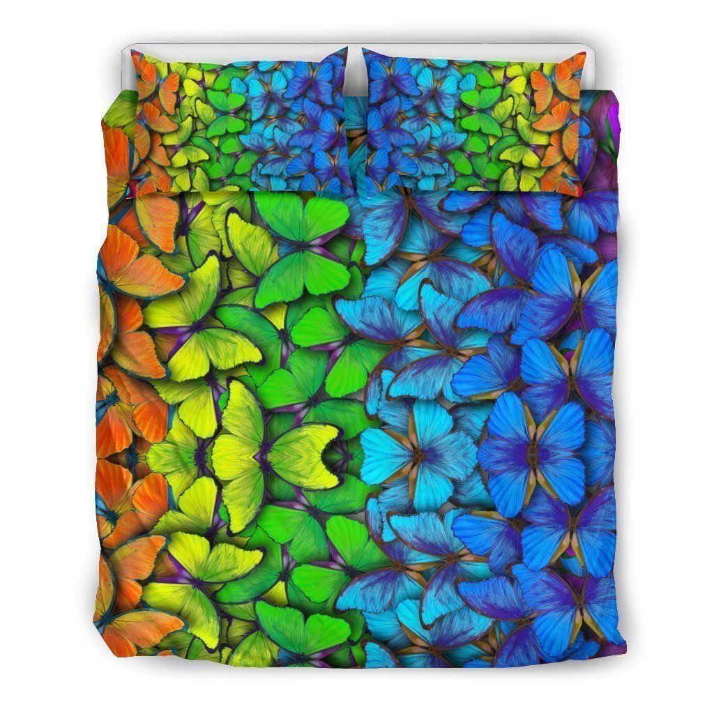 Rainbow Butterfly Bedding Set