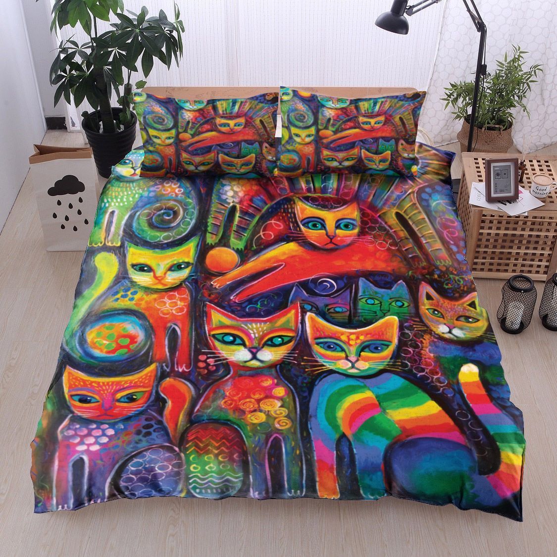 Rainbow Cat Bedding Set
