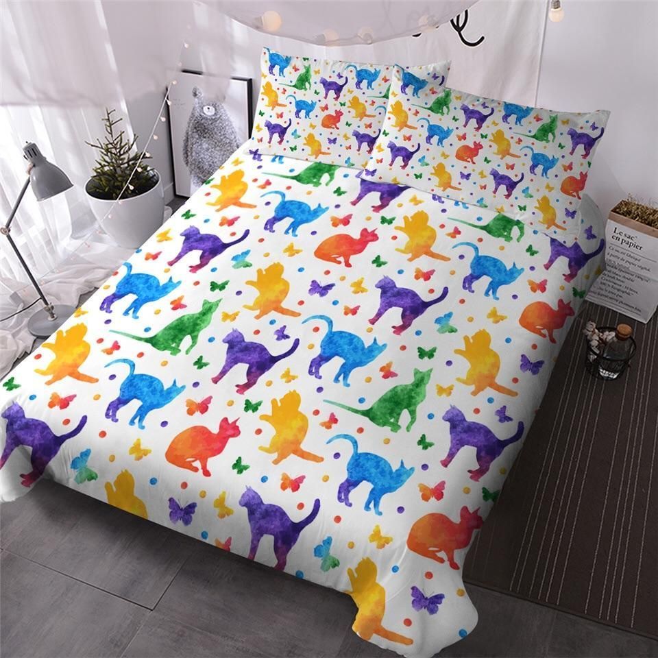 Rainbow Cats Bedding Set