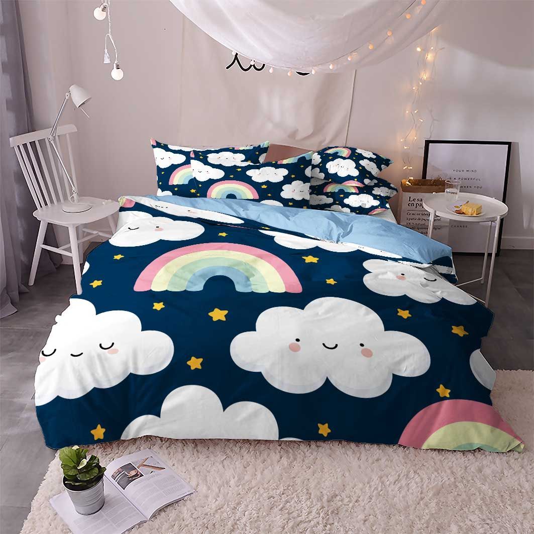 Rainbow Good Night 3D Bedding Set