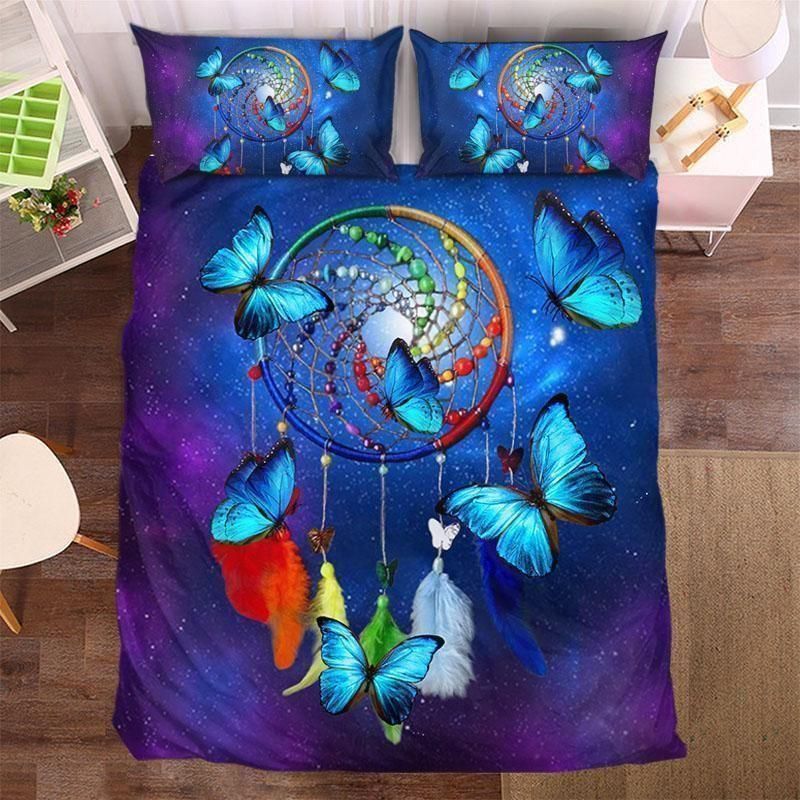 Rainbow Dreamcatcher Butterfly  Bedding Set