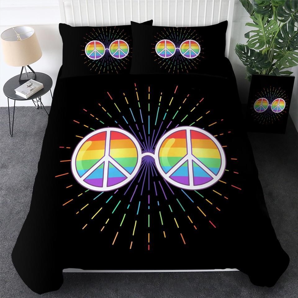 Rainbow Glasses Bedding Set