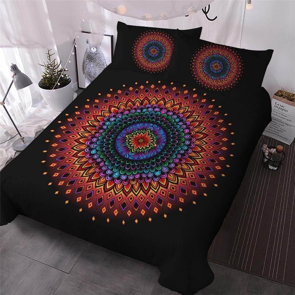 Rainbow Mandala Bedding Set