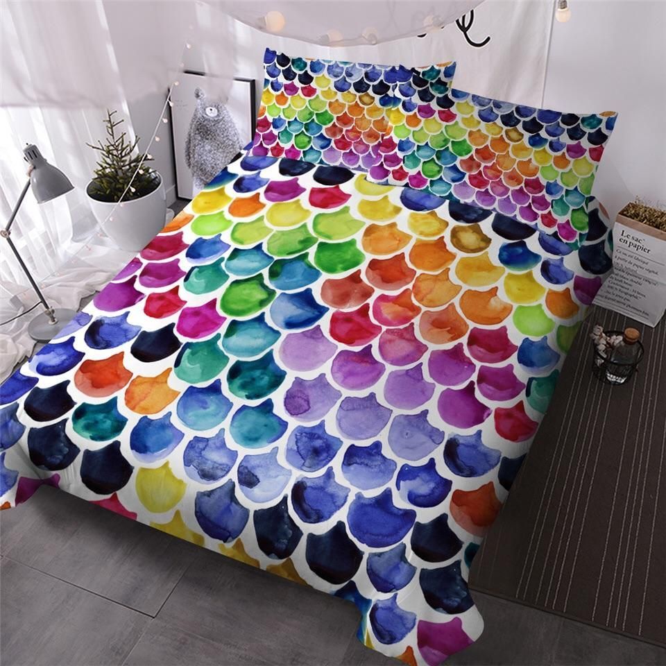 Rainbow Scales Bedding Set