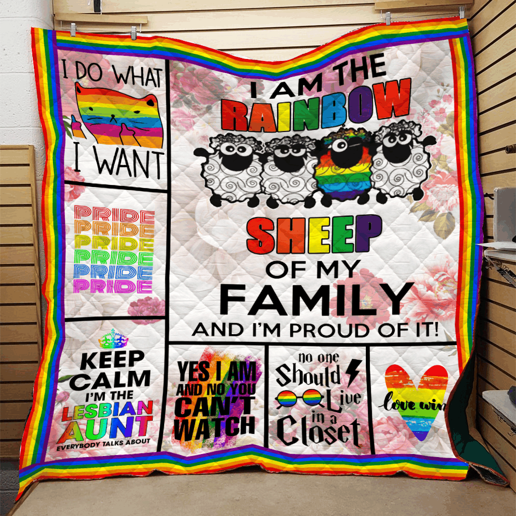 Rainbow Sheep Quilt Blanket DHC3112544VT