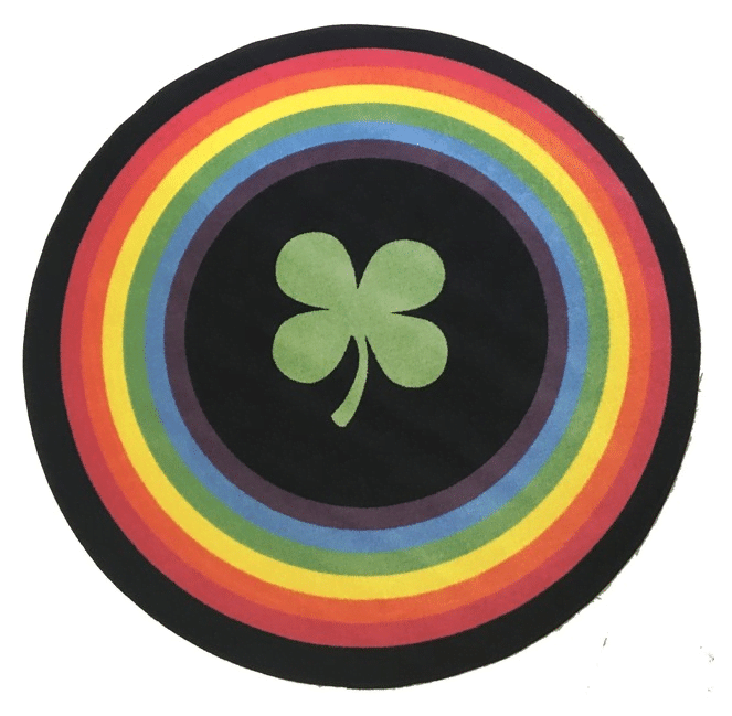 Rainbow St Patricks Round Carpet