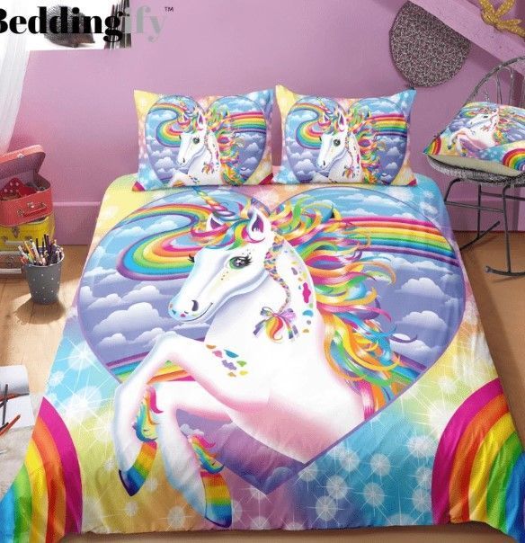 Rainbow Unicorn Bedding Set