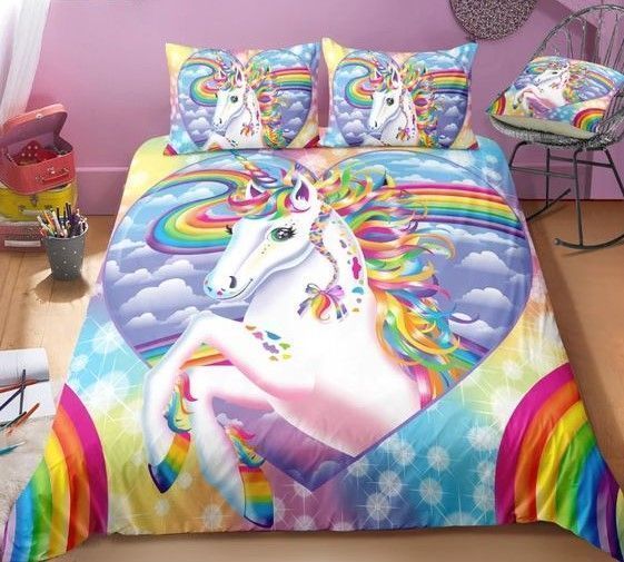Rainbow Unicorn Bedding Set