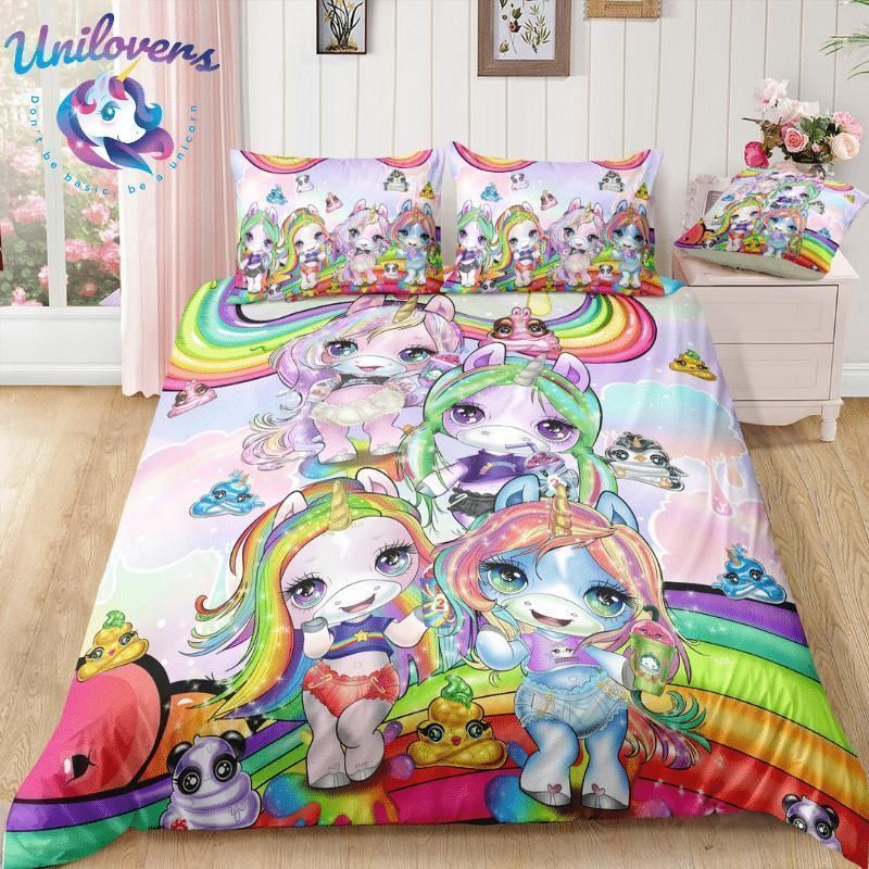 Rainbow Unicorn Friend Bedding Set