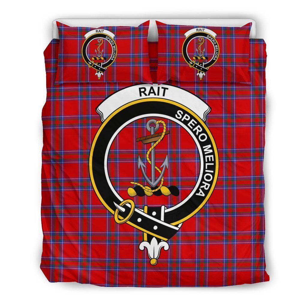 Rait Inverness Clan Badge Tartan Bedding Set