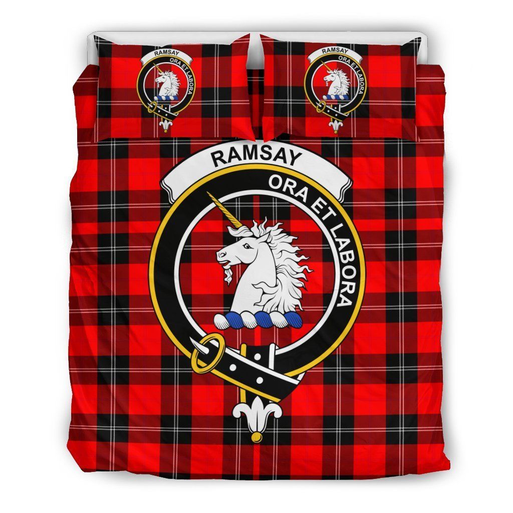 Ramsay Clan Badge Tartan Bedding Set