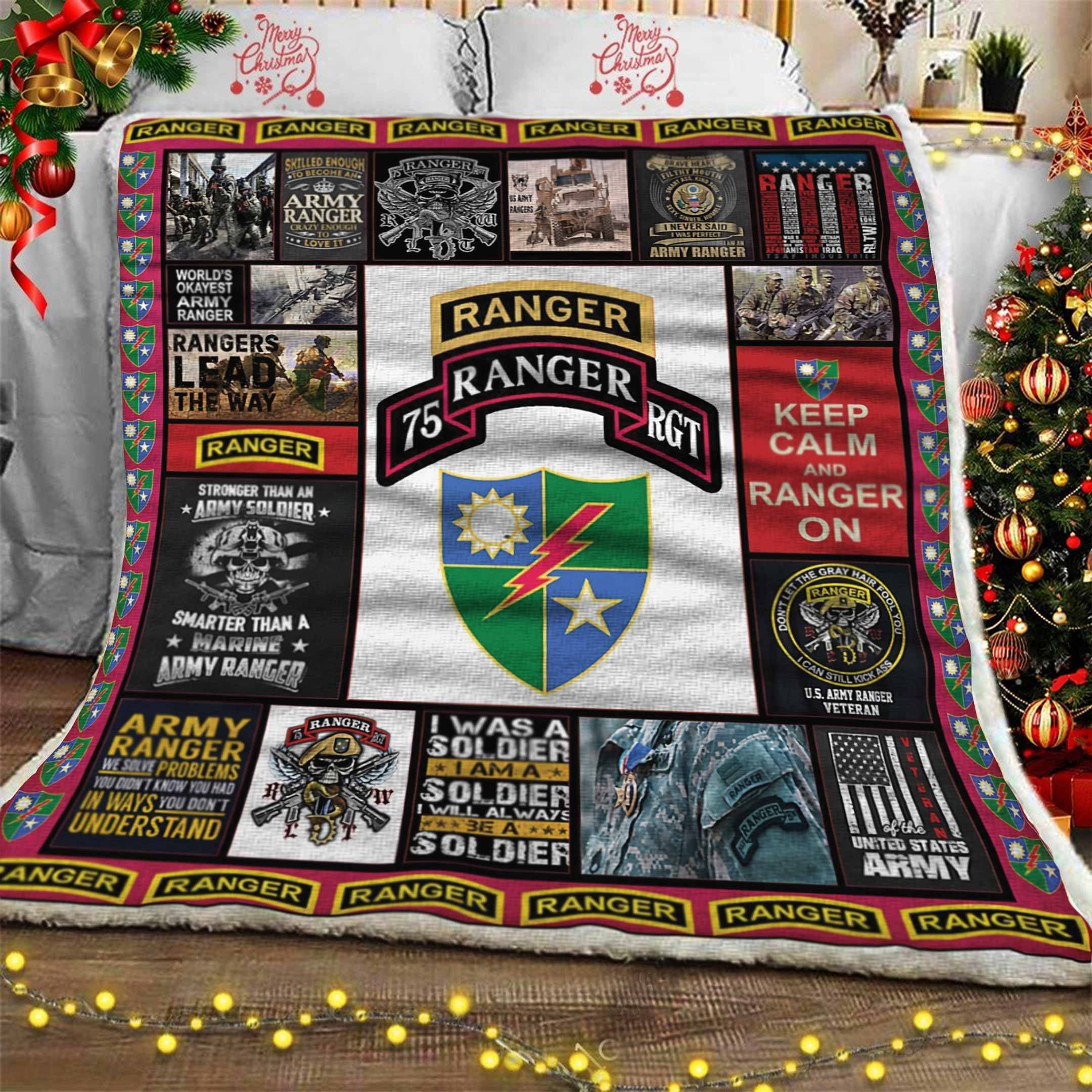 Ranger Regiment Sherpa Fleece Blanket