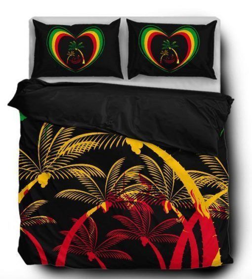 Rasta Heart Bedding Set