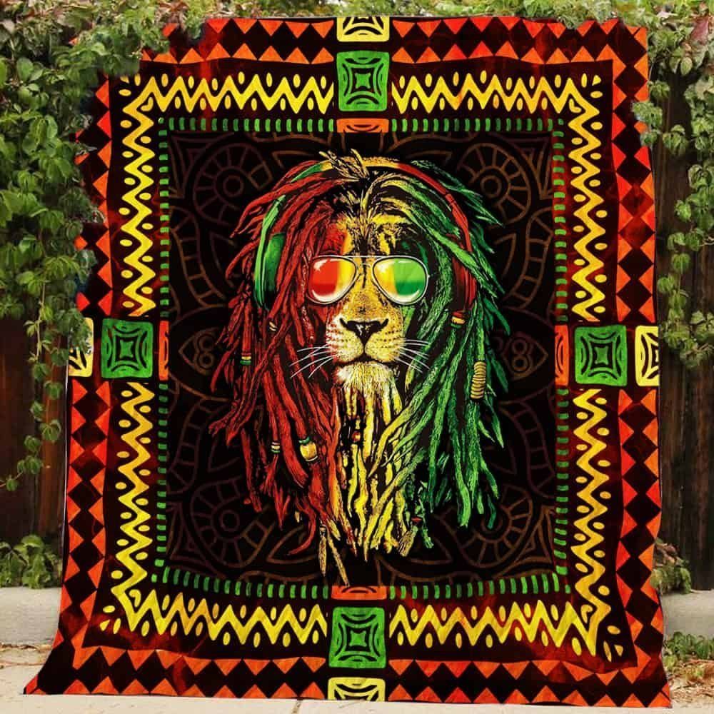 Rasta Lion CL110608 Quilt Blanket