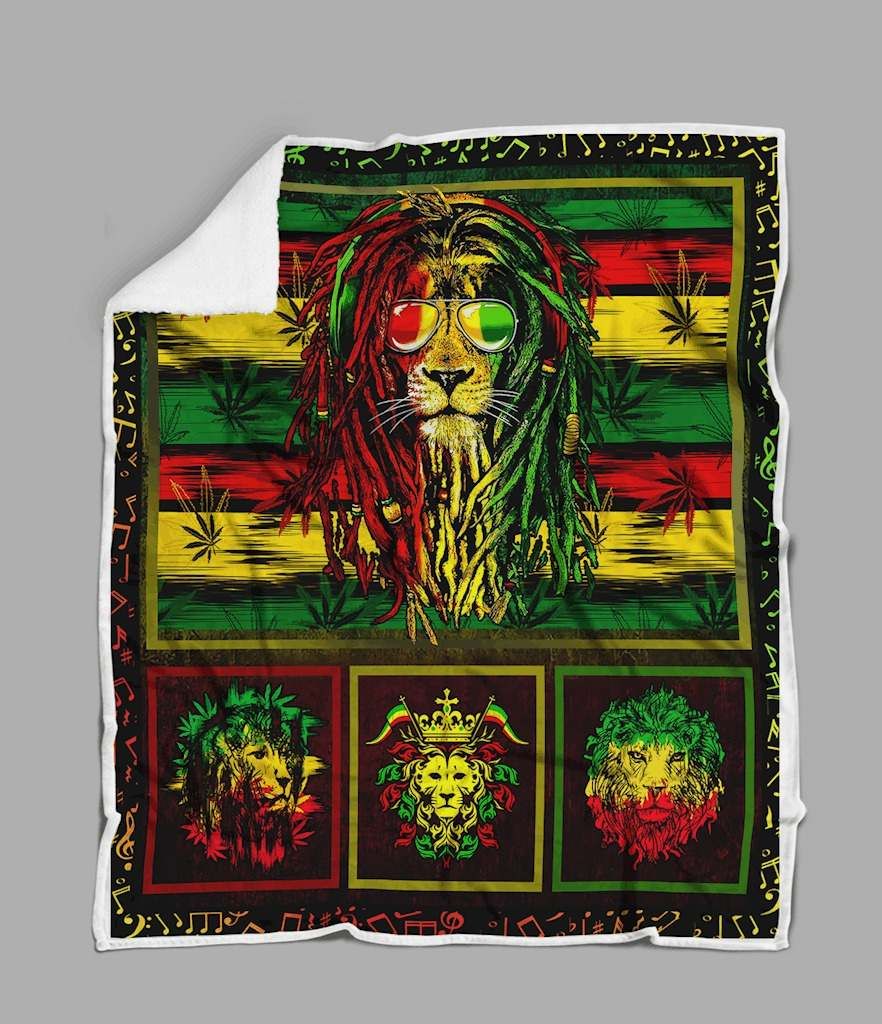 Rasta Lion CLM180627 Quilt Blanket
