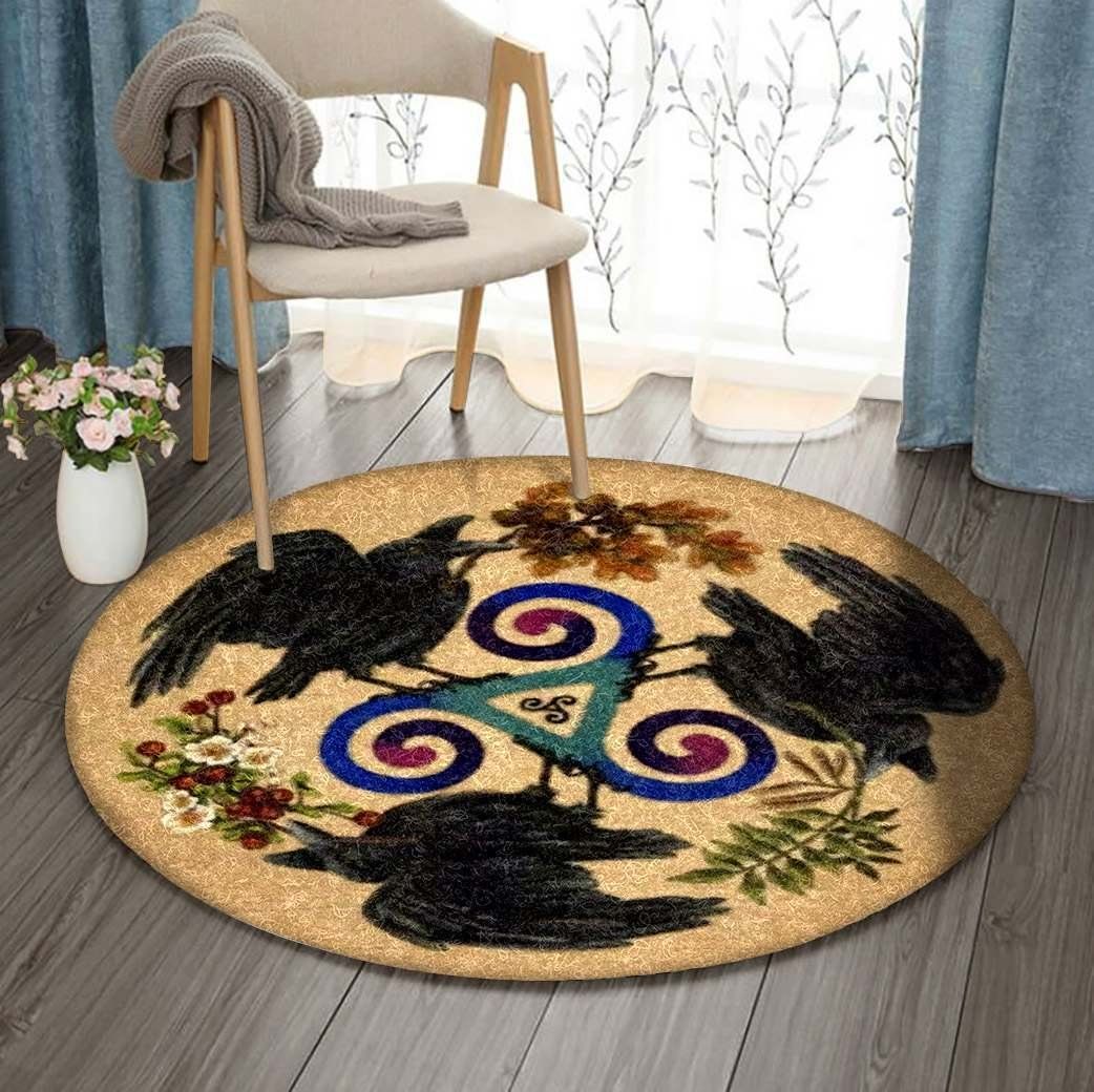 Raven Round Carpet