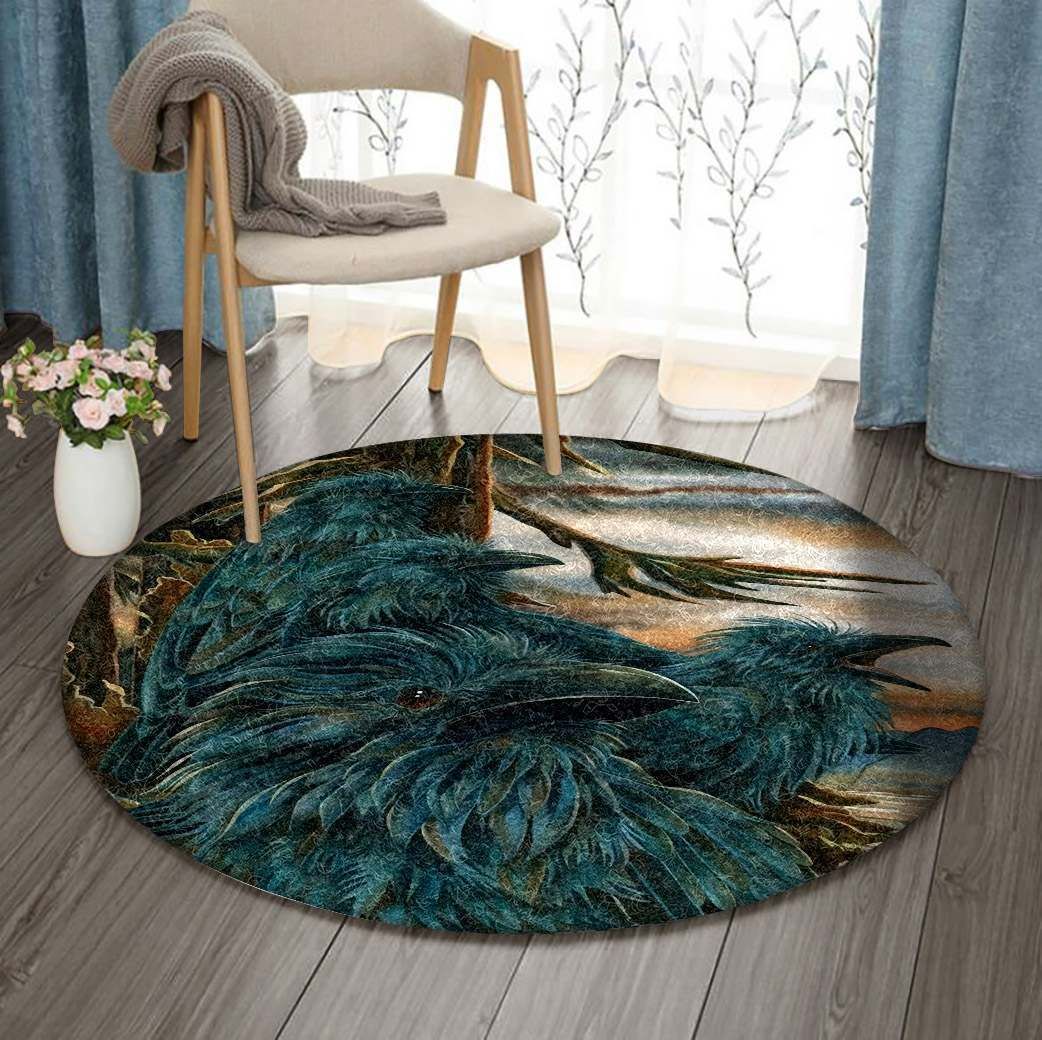 Raven Round Carpet
