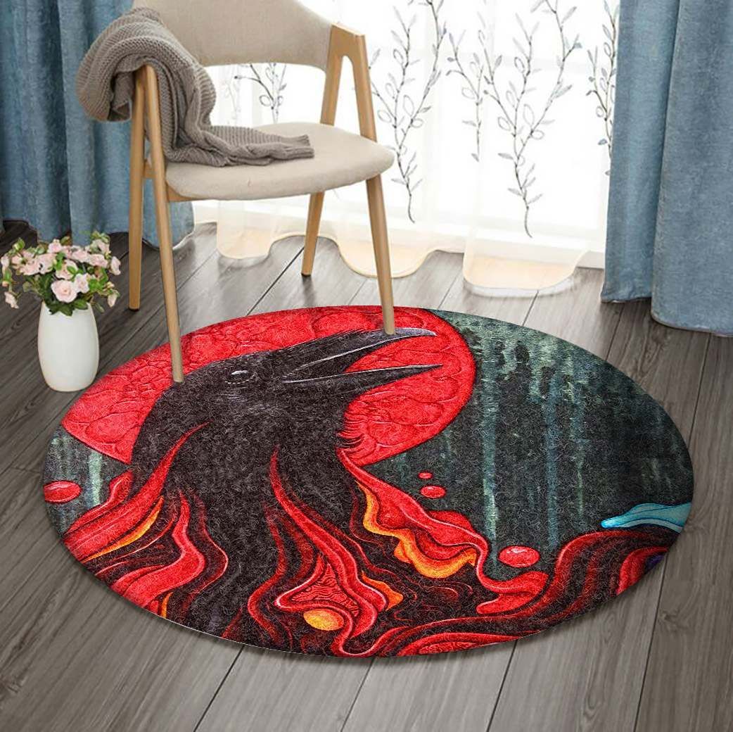 Raven Round Carpet