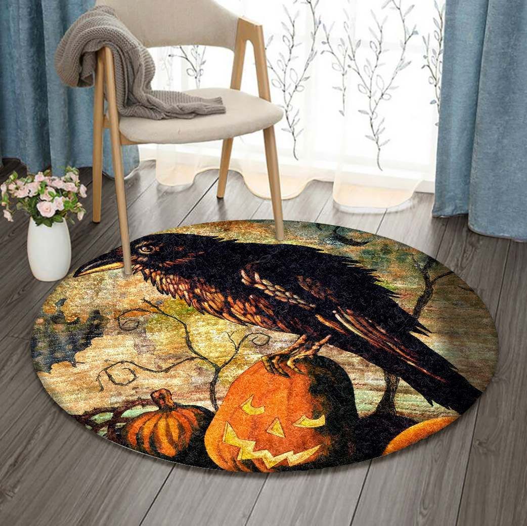 Raven Round Carpet