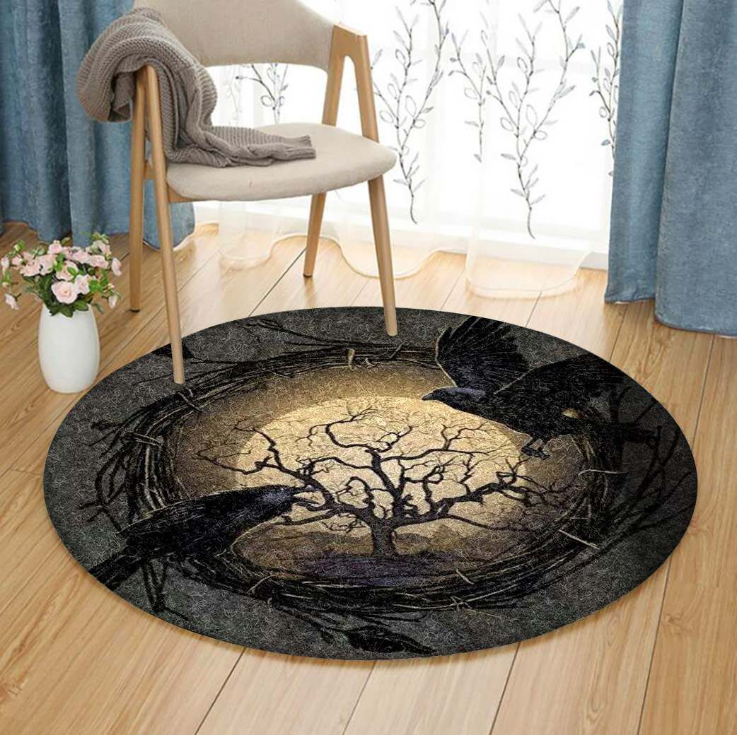 Raven Round Carpet