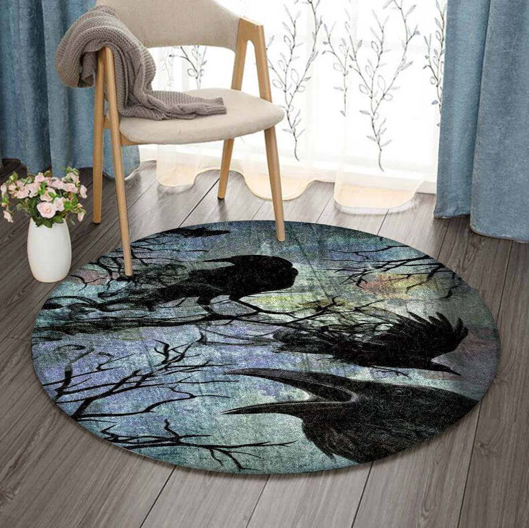 Raven Round Carpet