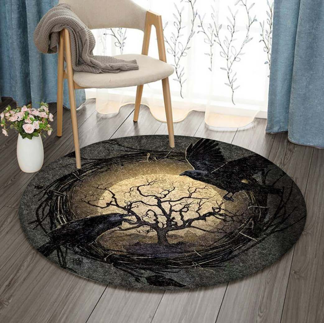 Raven Round Carpet